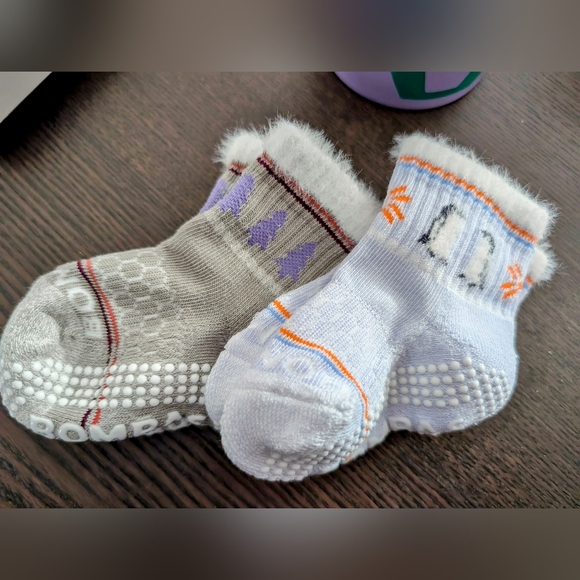 NWT Bombas Toddler Holiday Gripper Calf Sock 4-Pack Gift Boxed green mix / t - Picture 4 of 5